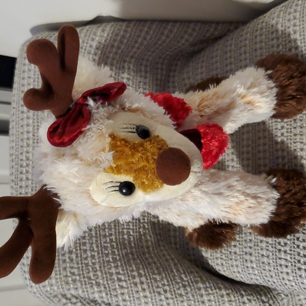 ENCORE Group the Reindeer 13” Wired Legs Stuffed Toy Plush Holiday